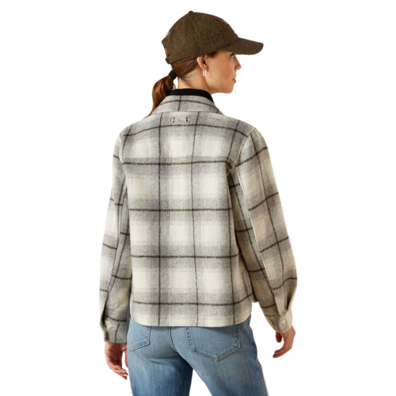 Ariat - Veste femme Warrington grey plaid | - Ohlala