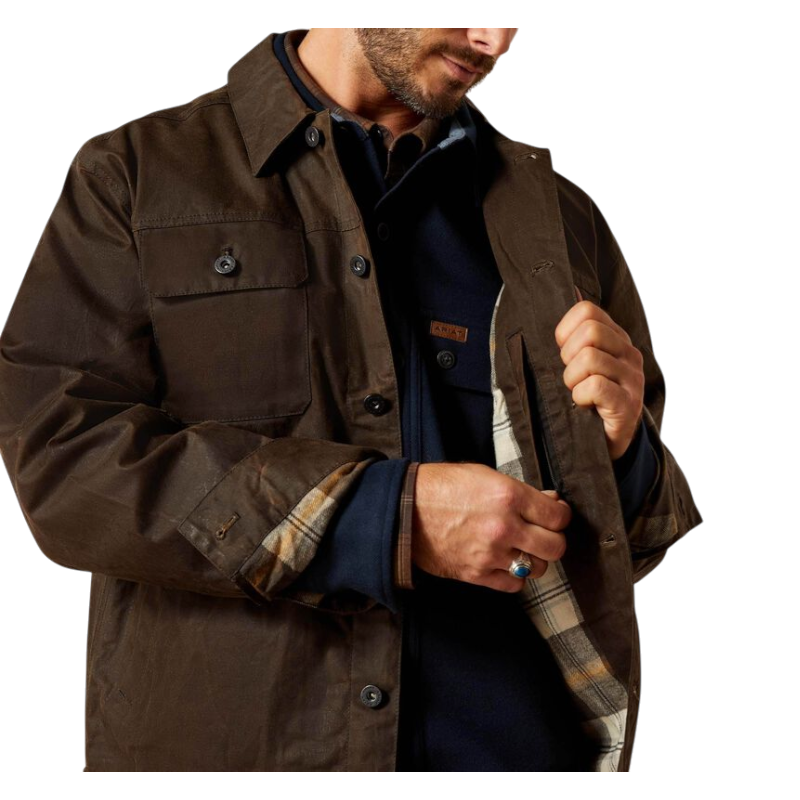 Ariat - Heren jack Drayham bruin | - Ohlala