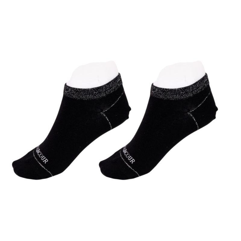 Harcour - Chaussettes courtes Aristide noir x3