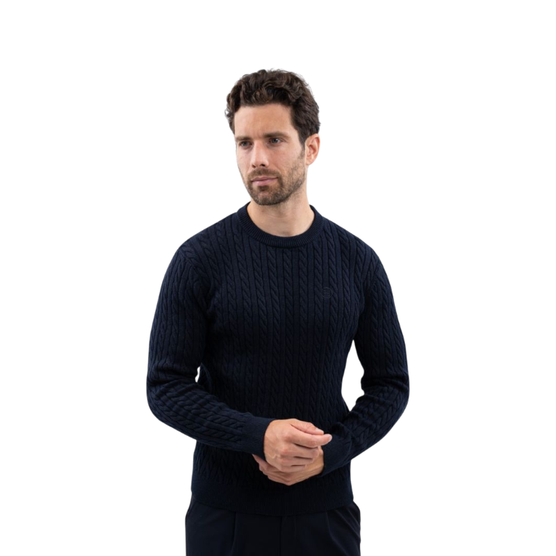 Harcour - Pull manches longues homme Arthur marine