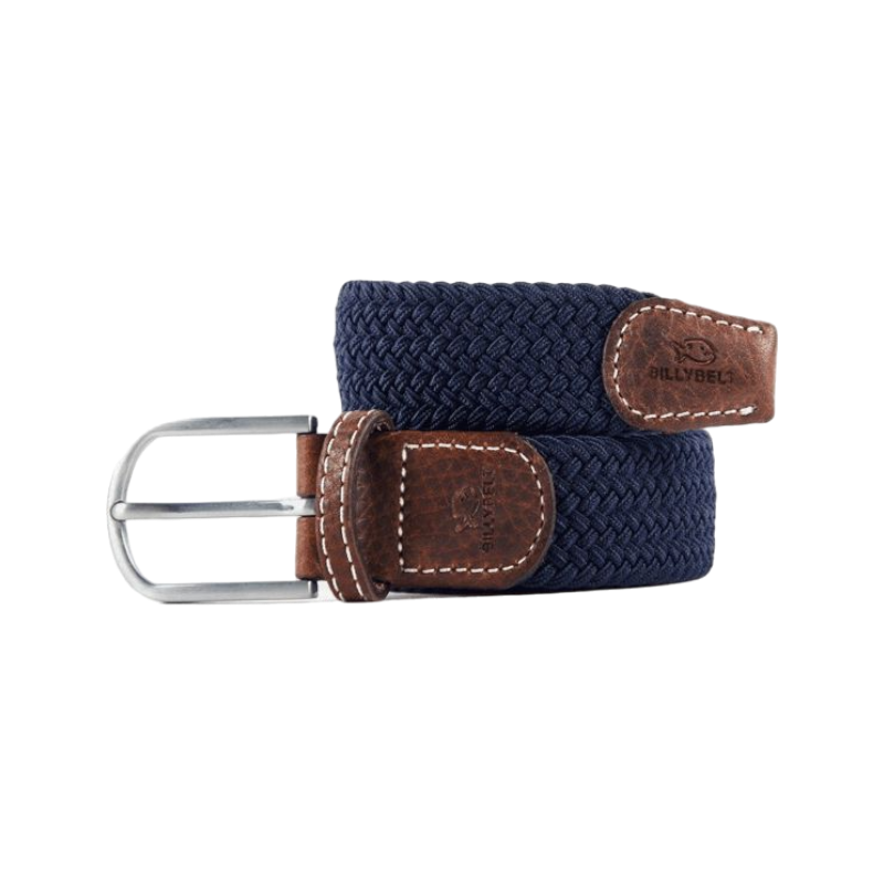 Billybelt - Ceinture tressée élastique Bleu marine | - Ohlala