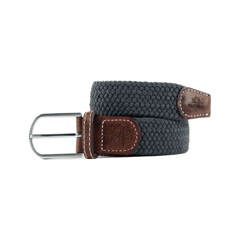 Billybelt Ceinture tressee elastique Gris flanelle l OHLALA