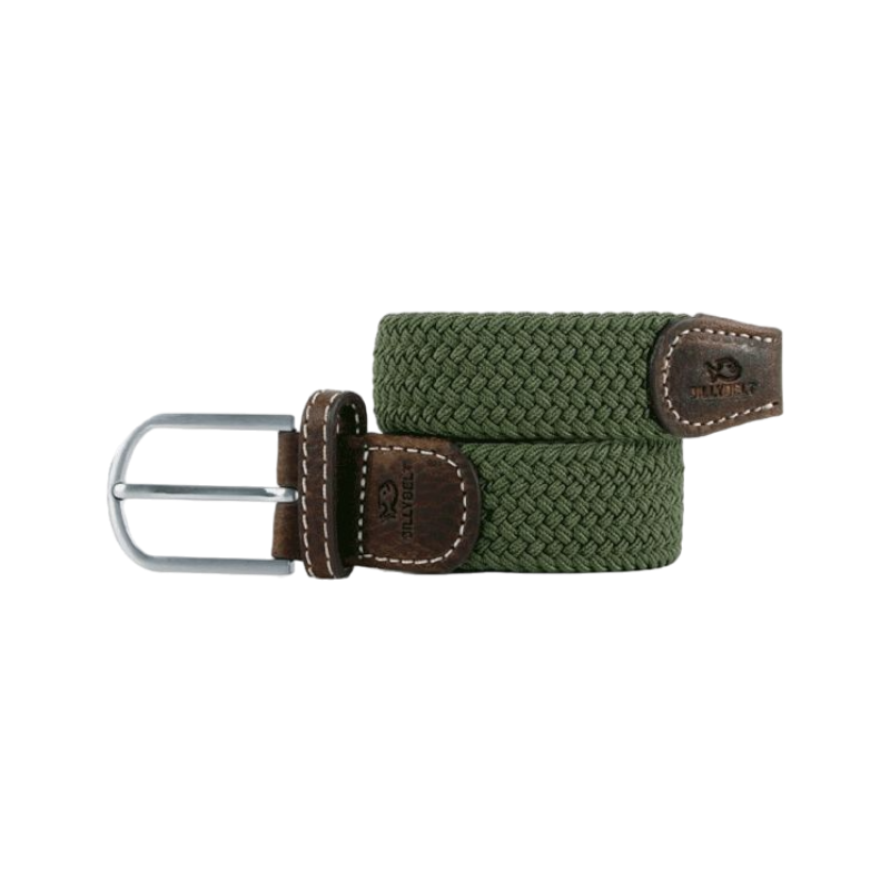 Billybelt - Ceinture tressée élastique Vert armée | - Ohlala