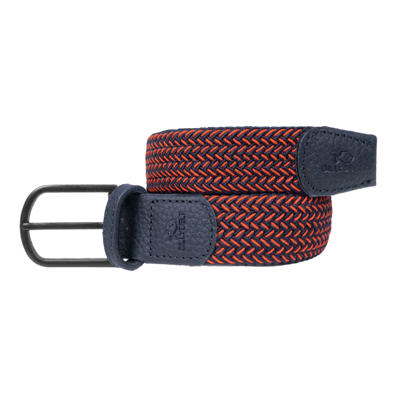 Billybelt - Ceinture tressée Kyoto noir/ rouge