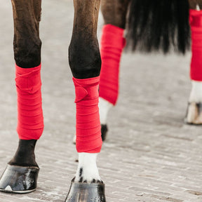 Kentucky Horsewear - Bandes de polo velvet rouge | - Ohlala