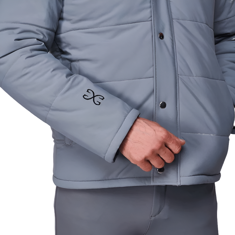 Sabbia Bianca - Manteau manches longues col montant homme Hero gris