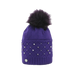 Equithème - Beta pompon bonnet violet | - Ohlala