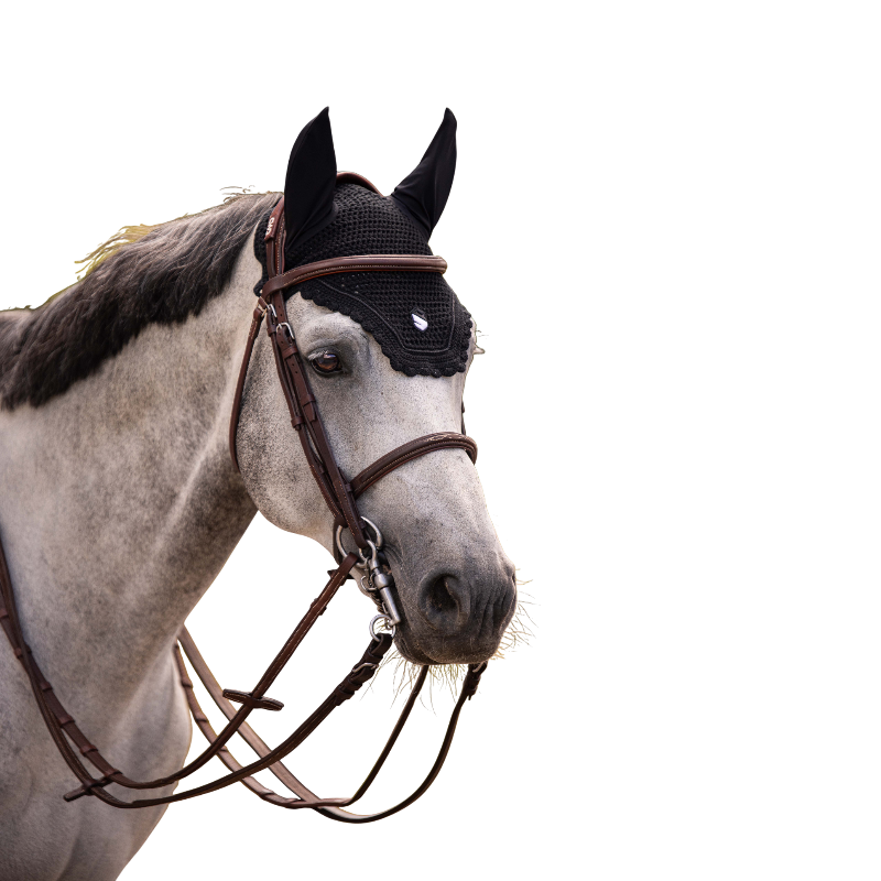 Samshield - Bonnet pour chevaux Embroidery noir | - Ohlala
