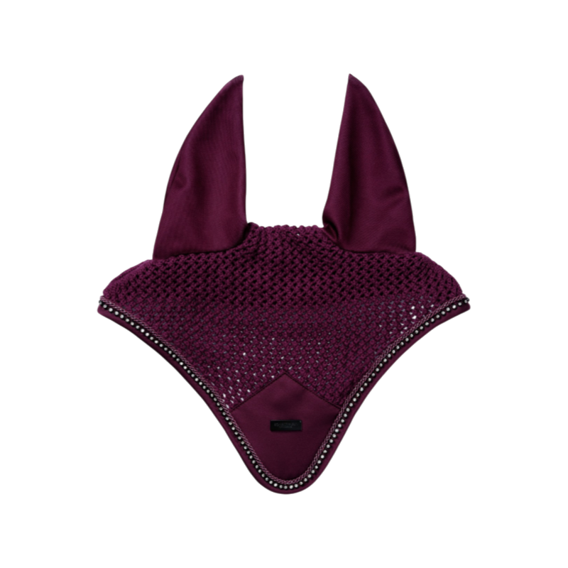 Equestrian Stockholm - Bonnet pour chevaux Modern Crystal mauve wine