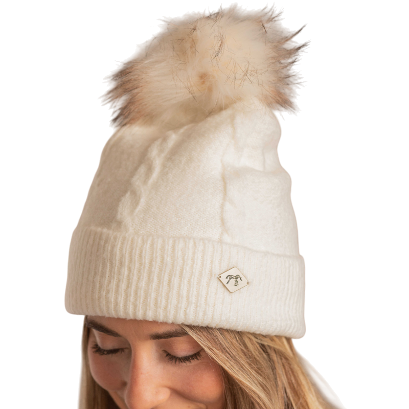 Pénélope - Bonnet femme Michka blanc