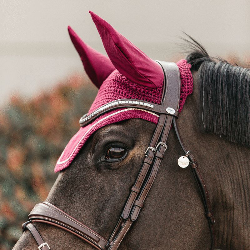 Kentucky Horsewear - Bonnet Wellington velvet fuchsia | - Ohlala