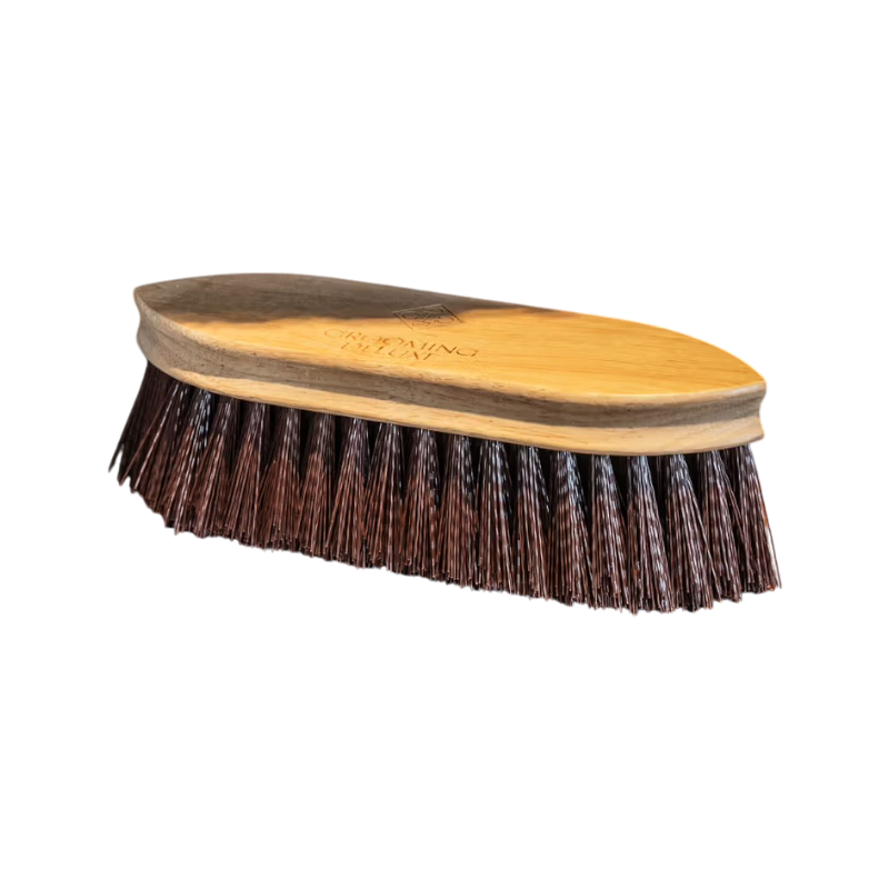 Grooming Deluxe - Bouchon en bois à poils courts et durs marron