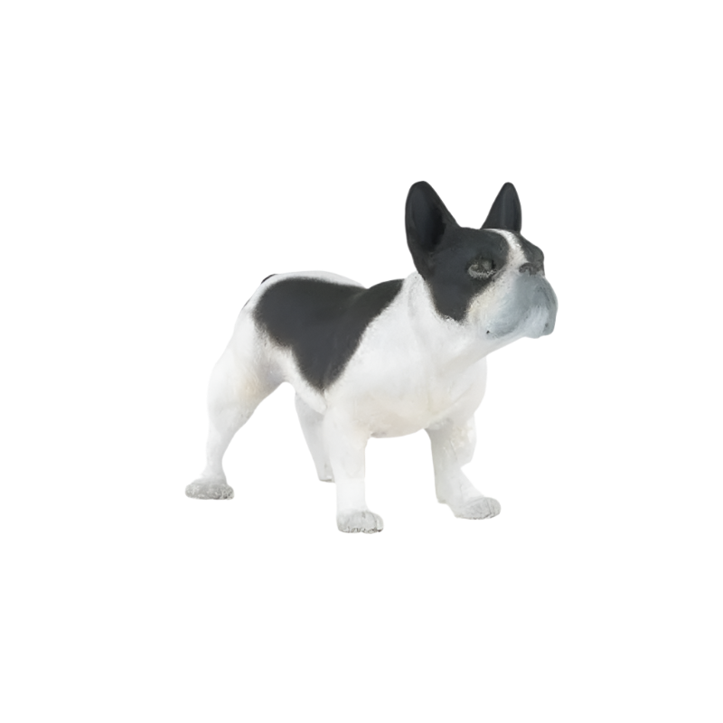 Papo - Figurine Bouledogue français noir et blanc