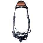 Canter - Bridon muserolle croisée Donatello noir/ noir | - Ohlala