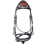 Canter - Bridon muserolle croisée Mylord marron/ argent