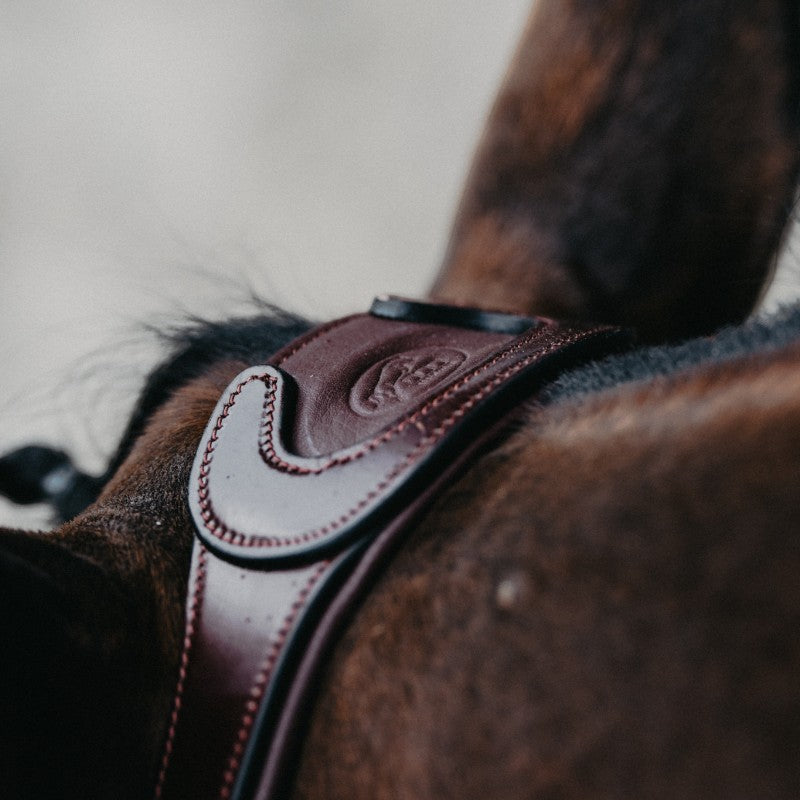 Jump'In - Bridon muserolle combinée Evolution noisette