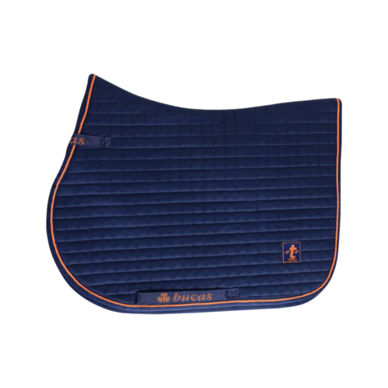 Bucas - Tapis de selle Therapy marine/ orange