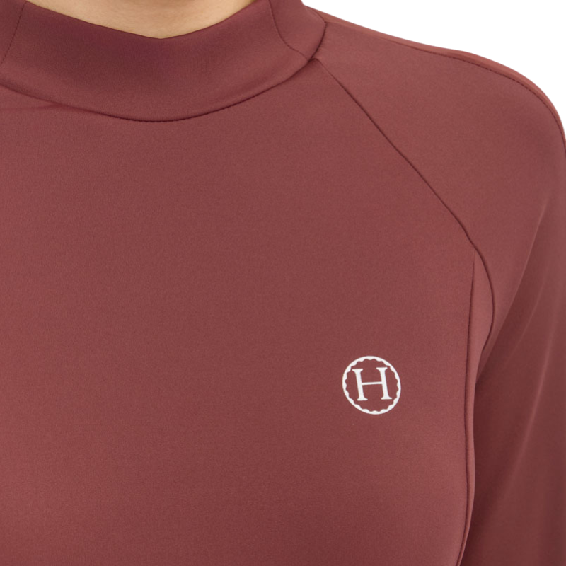 Harcour - T-shirt manches longues technique femme Calista vigne