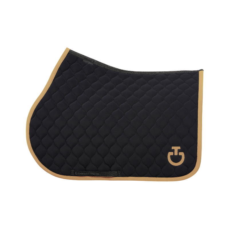Cavalleria Toscana - Tapis de selle Circular Quilted noir/ mocca