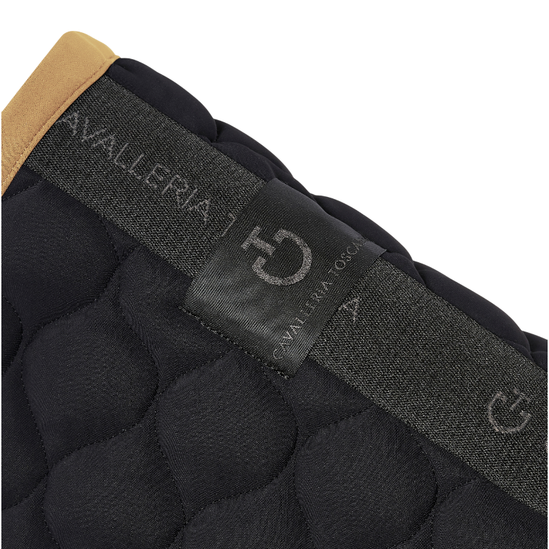 Cavalleria Toscana - Tapis de selle Circular Quilted noir/ mocca
