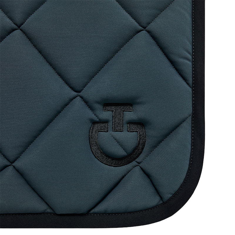 Cavalleria Toscana - Tapis de selle Diamond Quilted Jersey gris anthracite | - Ohlala