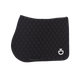 Cavalleria Toscana - Tapis de selle Circular Quilted Jersey noir et logo blanc | - Ohlala