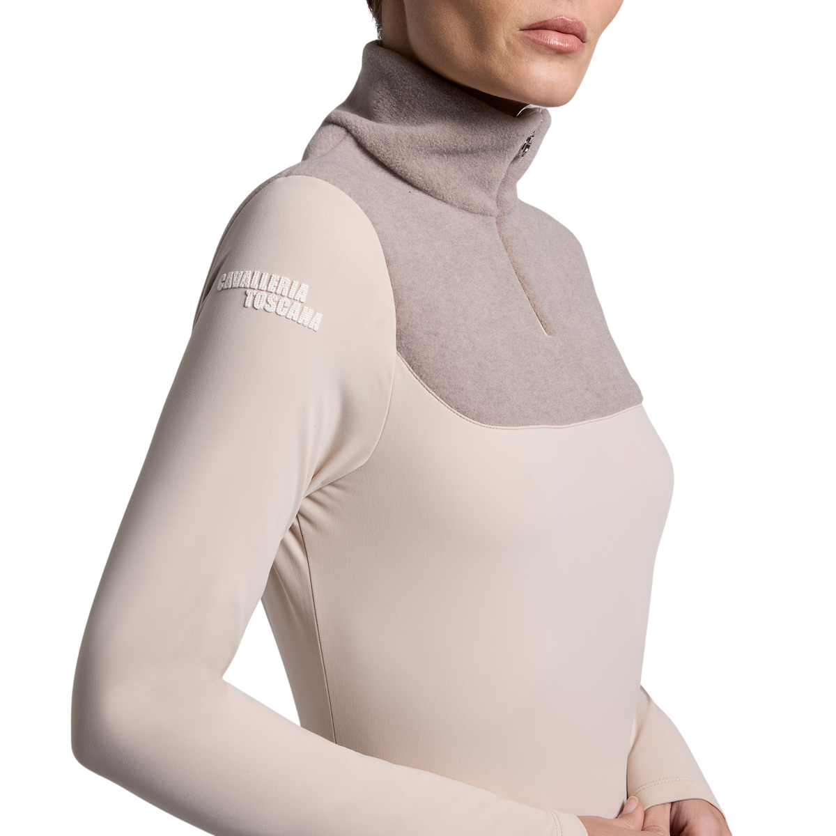 Cavalleria Toscana - Baselayer manches longues femme Warm Jersey vanille/ cypria