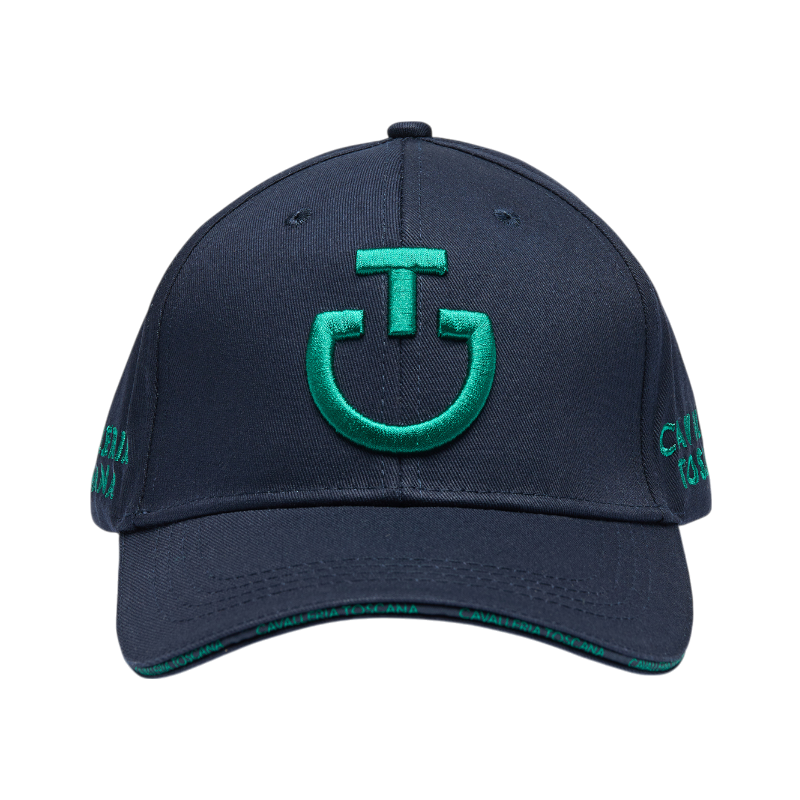 Cavalleria Toscana - Casquette unisexe CT Baseball marine/ vert