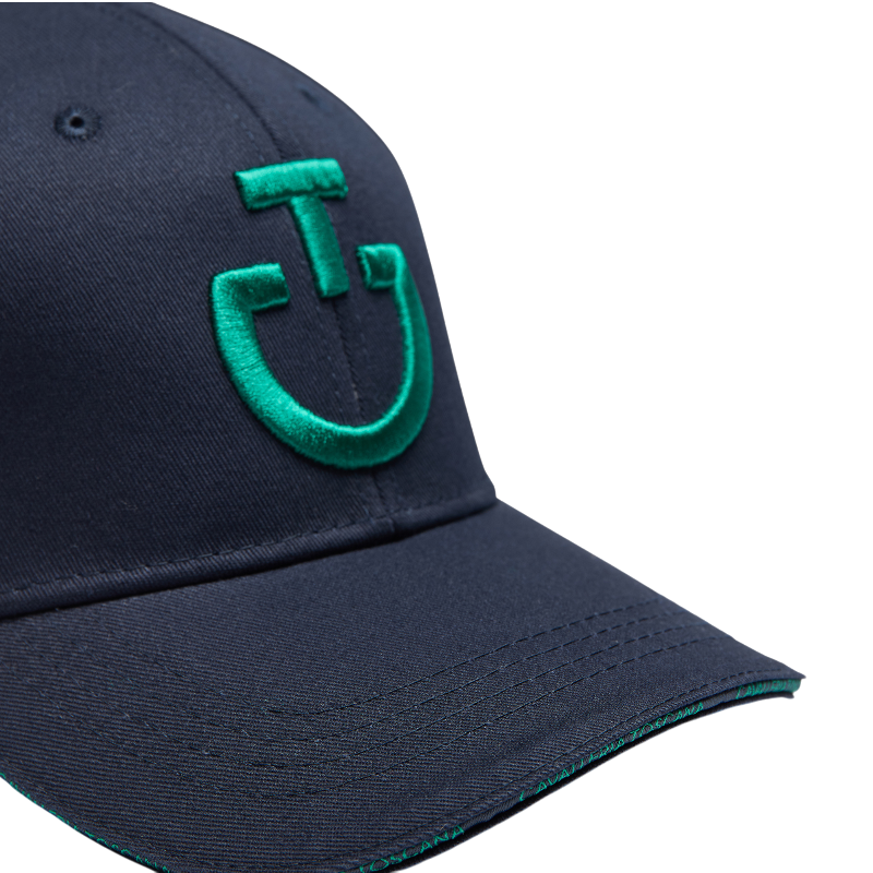 Cavalleria Toscana - Casquette unisexe CT Baseball marine/ vert