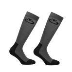 Cavalleria Toscana - Chaussettes d'équitation Jacquard Tech noir/ windward bleu