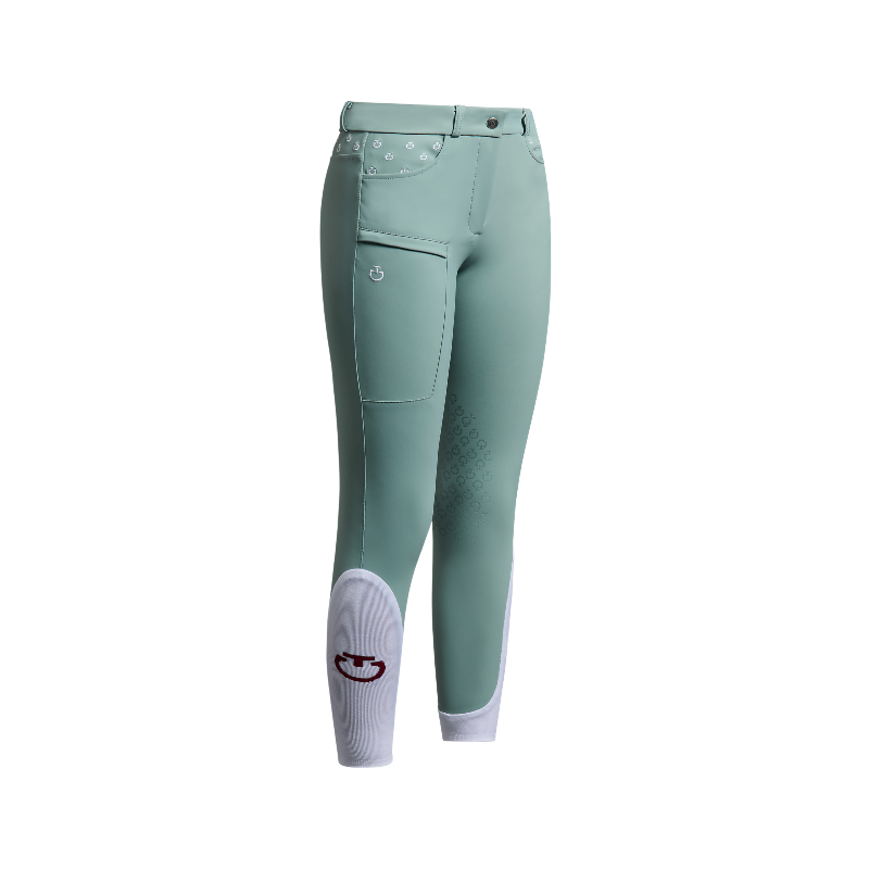 Cavalleria Toscana - Pantalon d'équitation fille Embroidery mint green