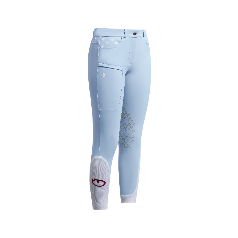 Cavalleria Toscana - Pantalon d'équitation fille Embroidery sky blue