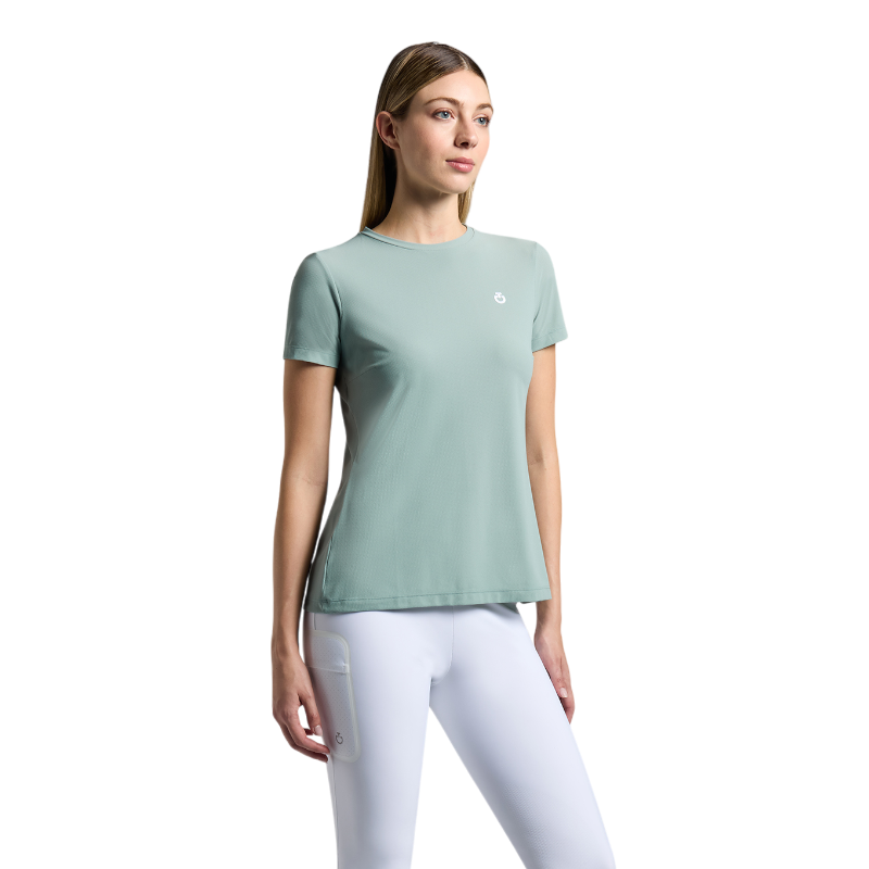 Cavalleria Toscana - T-shirt technique manches courtes femme Jersey 3D Logo mint green