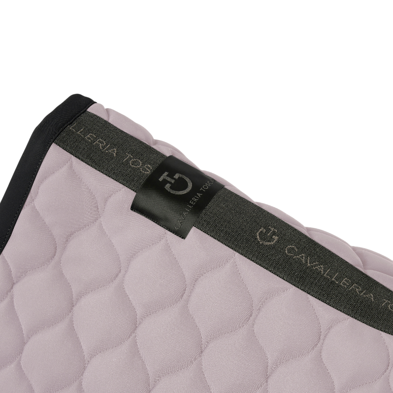 Cavalleria Toscana - Tapis de dressage Circular Quilted Jersey violet ice/ noir | - Ohlala