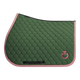 Cavalleria Toscana - Tapis de selle Circular Quilted forest green/ candy pink | - Ohlala