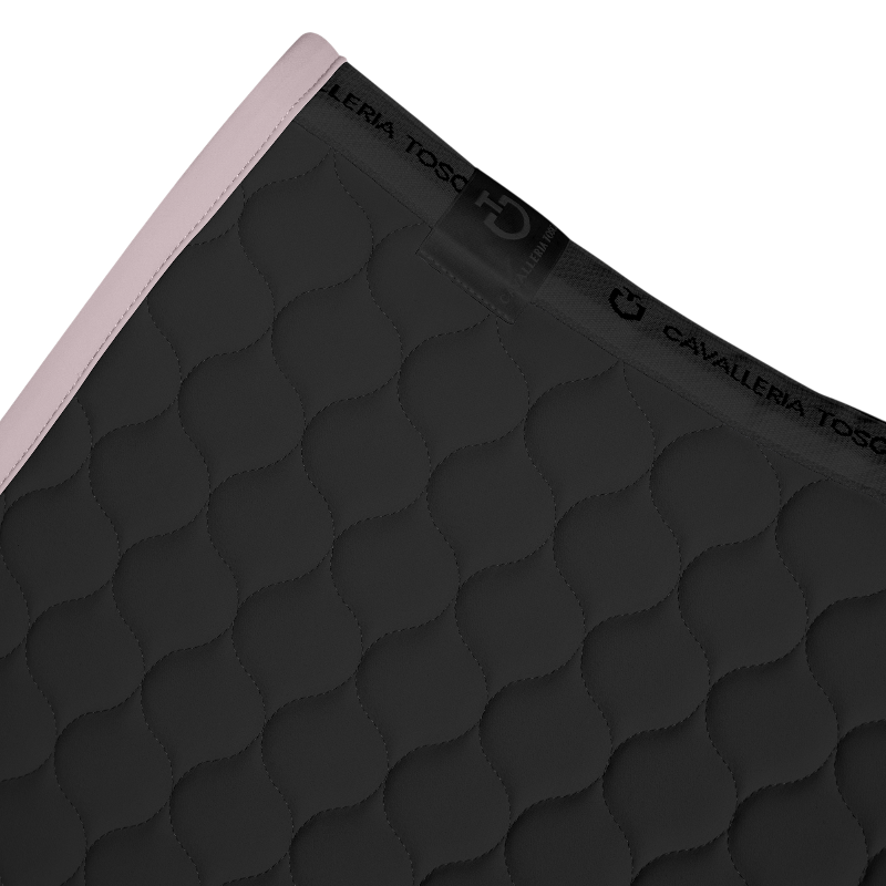 Cavalleria Toscana - Tapis de selle Circular Quilted noir/ violet ice | - Ohlala