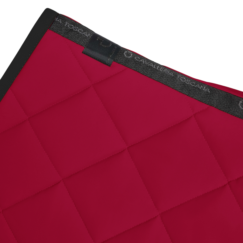 Cavalleria Toscana - Tapis de selle Diamond Quilted Jersey framboise