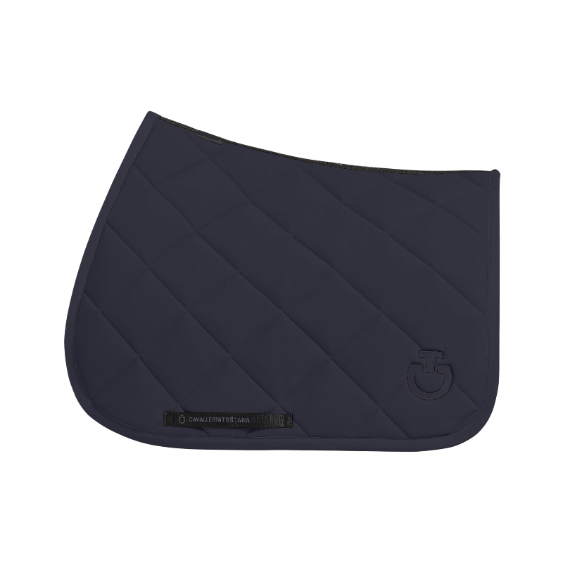 Cavalleria Toscana - Tapis de selle Diamond Quilted Jersey full marine | - Ohlala