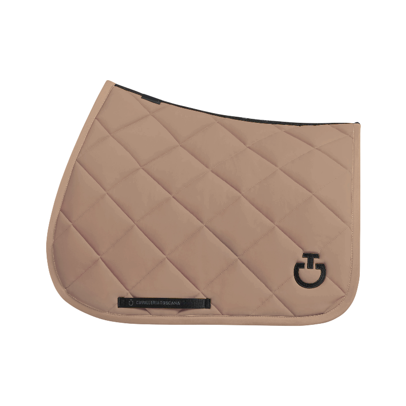 Cavalleria Toscana - Tapis de selle Diamond Quilted Jersey noisette | - Ohlala