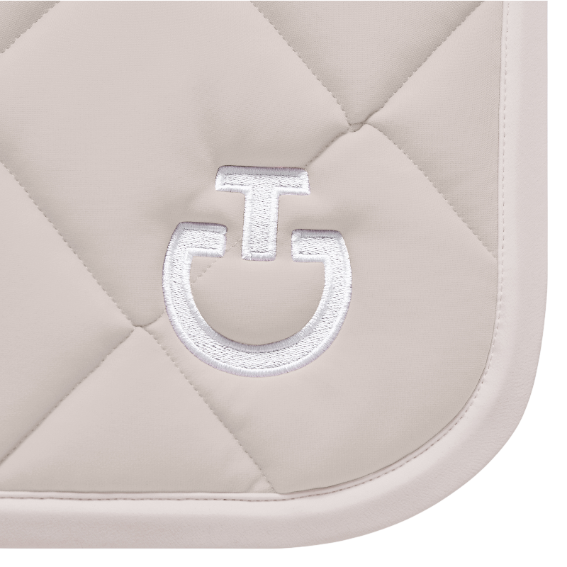 Cavalleria Toscana - Tapis de selle Diamond Quilted Jersey vanille | - Ohlala