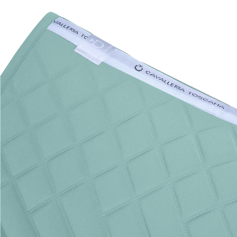 Cavalleria Toscana - Tapis de selle Diamonds and Lines Quilted mint green