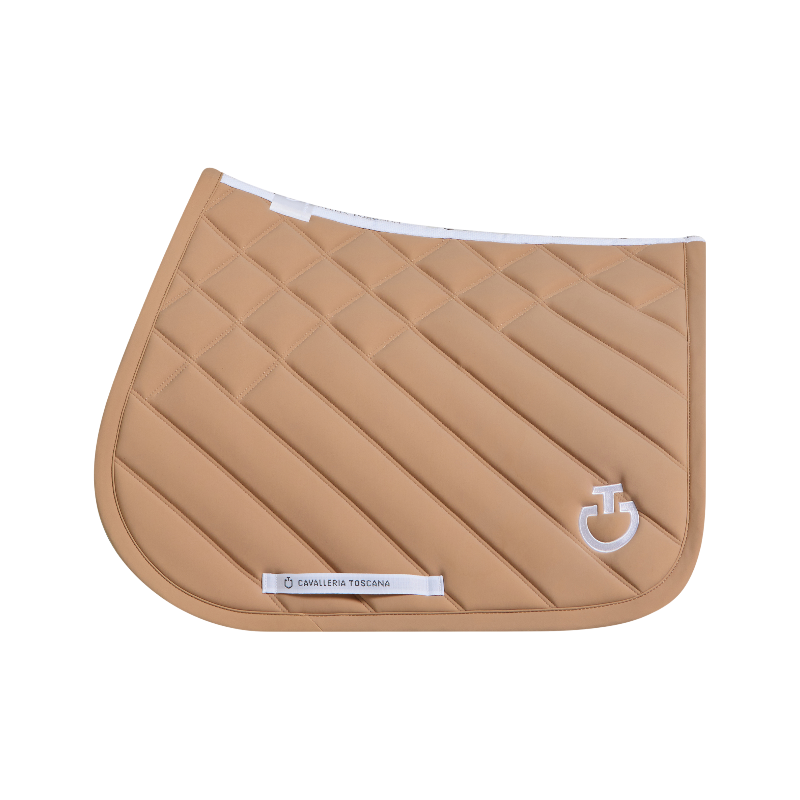 Cavalleria Toscana - Tapis de selle Diamonds and Lines blush