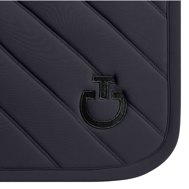 Cavalleria Toscana - Tapis de selle Diamonds and Lines ocean blue
