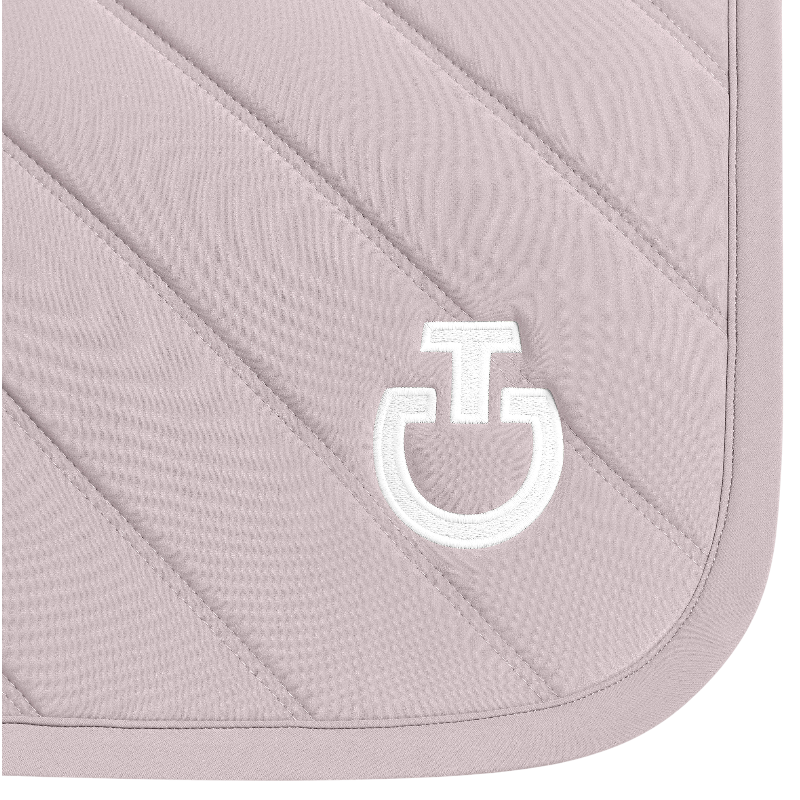 Cavalleria Toscana - Tapis de selle Diamonds and Lines violet ice