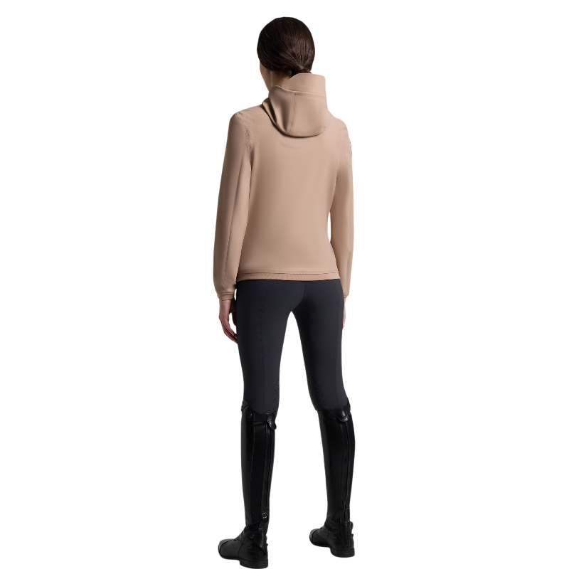 Cavalleria Toscana - Veste manches longues femme Softshell Perforated Jersey blush | - Ohlala