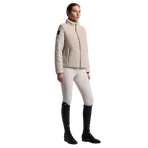 Cavalleria Toscana - Veste manches longues femme Teddy Fleece vanille