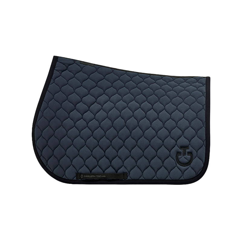 Cavalleria Toscana - Tapis de selle Circular Quilted Jersey gris anthracite | - Ohlala