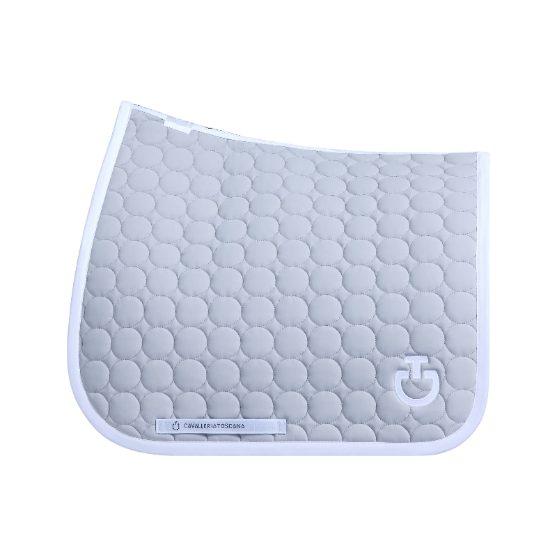 Cavalleria Toscana - Tapis de dressage Circle Quilted light grey | - Ohlala