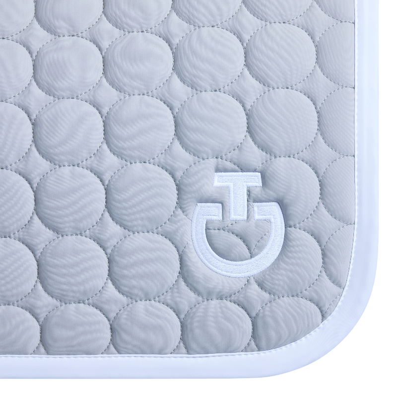 Cavalleria Toscana - Tapis de selle Circle Quilted light grey | - Ohlala