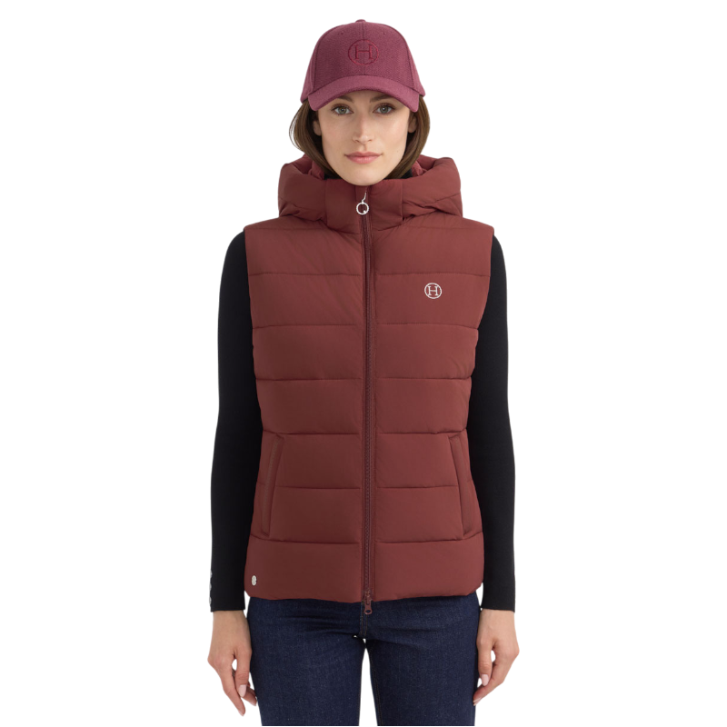 Harcour - Doudoune sans manches femme Cinderella vigne